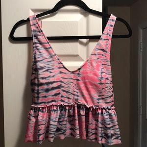 Kortni Jeane Peplum Bathing Suit Top